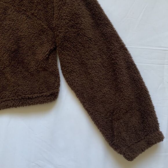 🌟nwt ZAFUL Half Zip Plush Cropped Sweatshirt🌟 - Picture 7 of 12